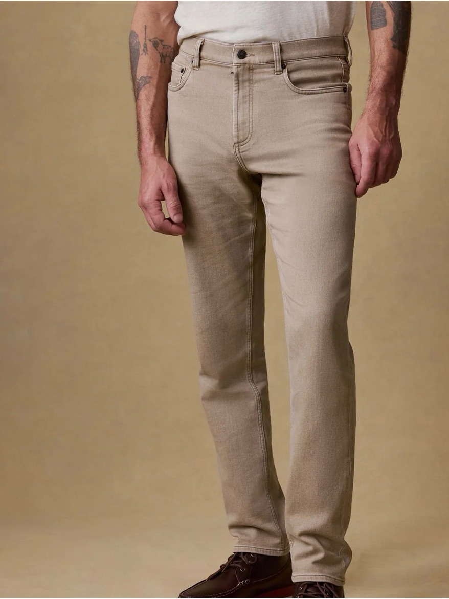 Stretch Terry 5-Pocket Pant - Desert Khaki
